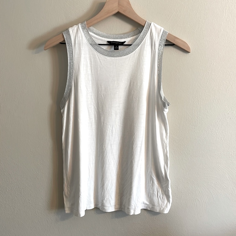 Banana Republic Shimmer Trim Tank